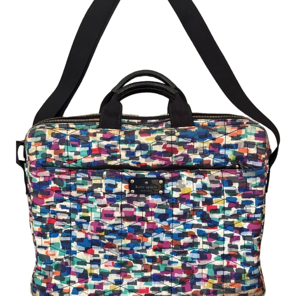 Kate Spade Signature Spade Quilted Chad Laptop Bag - Multicolor